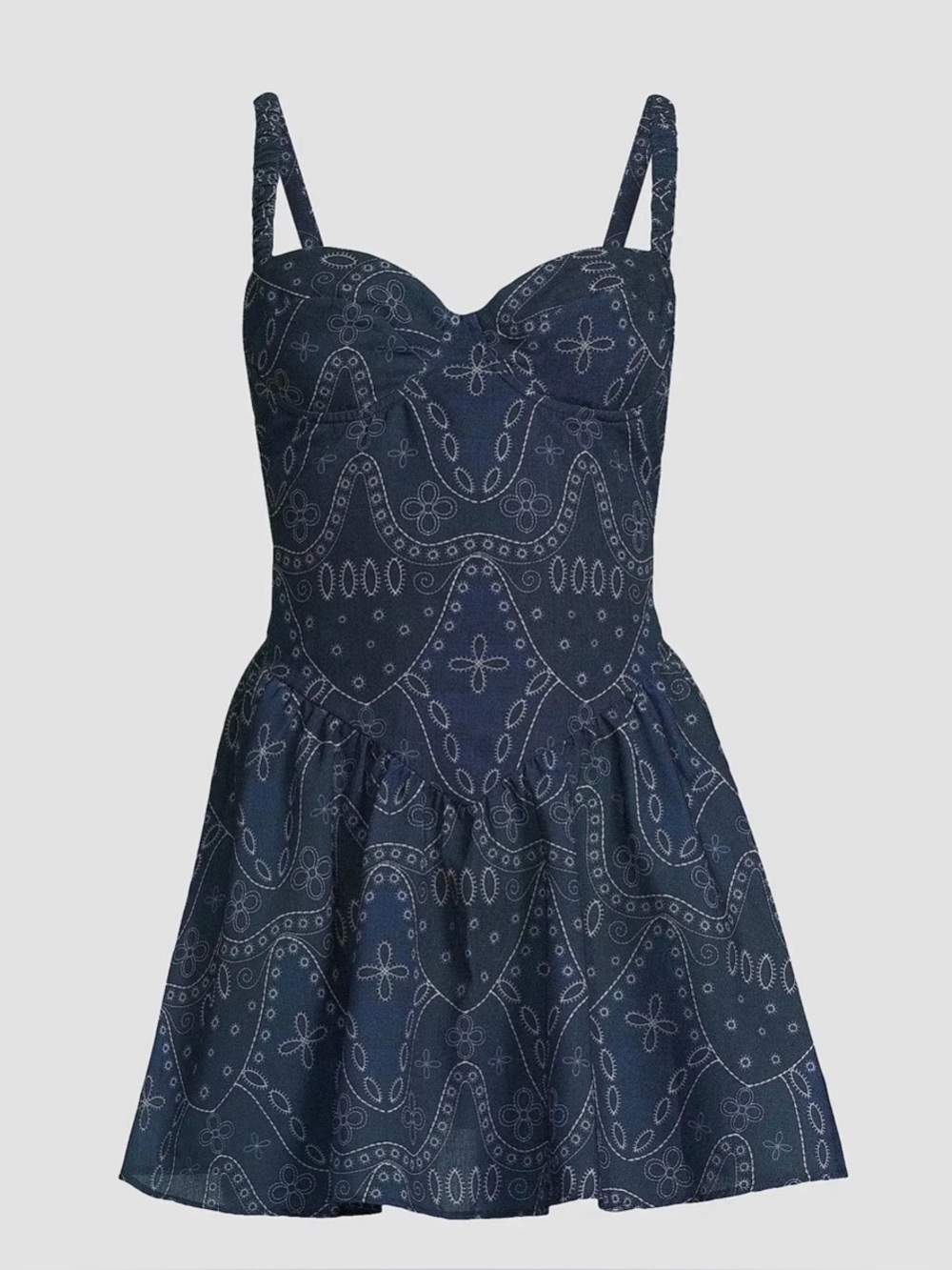 NWT Peixoto Navy Bandana Print Flynn Fit & Flare Minidress
